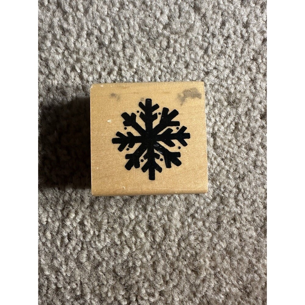 1999 Debbie Rodger’s Snowflake Wood Mounted Rubber Stamp